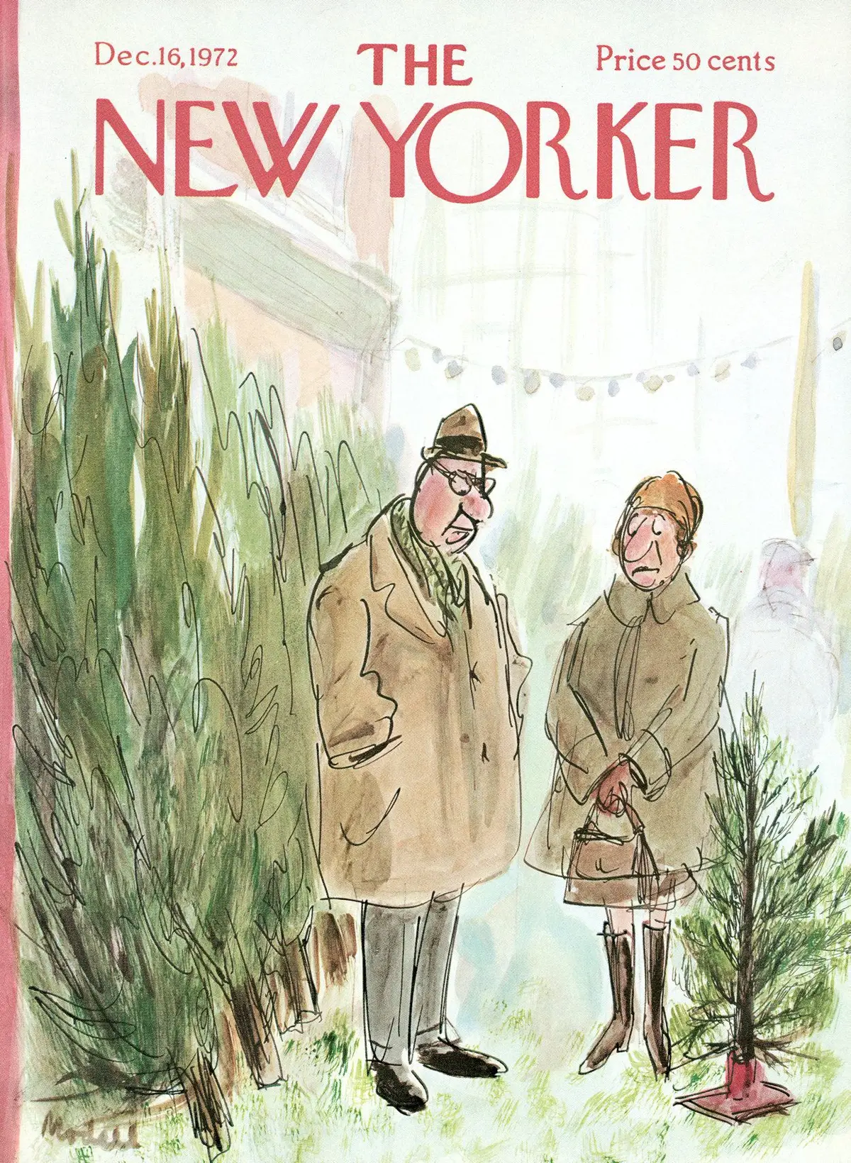 Обложка The New Yorker, 16 декабря 1972, художник Фрэнк Моделл