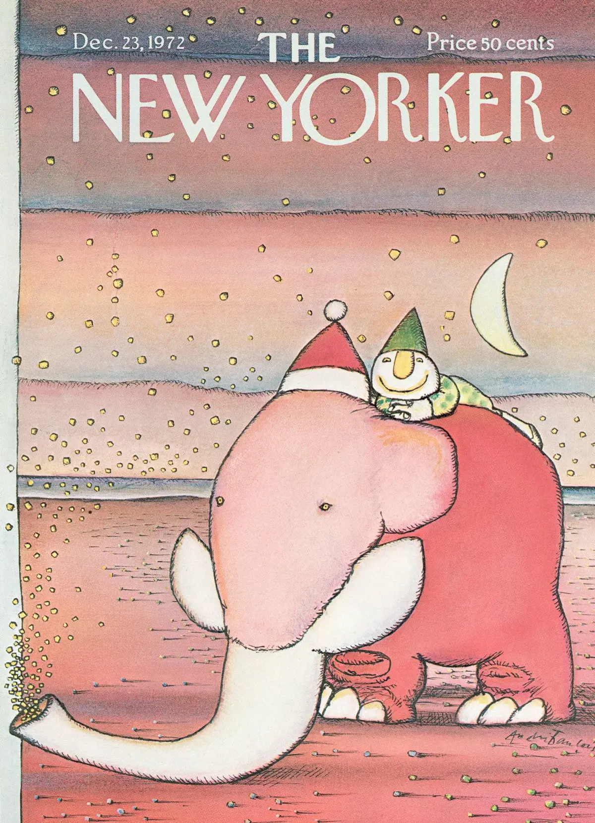 Обложка The New Yorker, 23 декабря 1972, художник Андре Франсуа