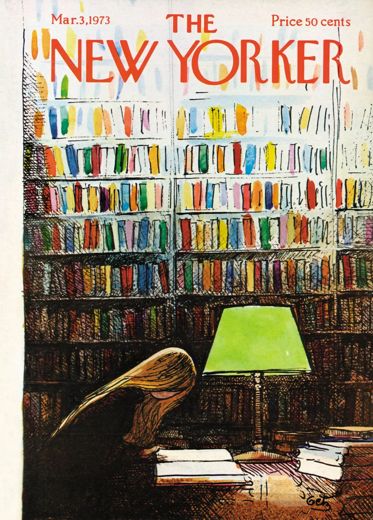Обложка The New Yorker, 3 марта 1973, художник Артур Гетц