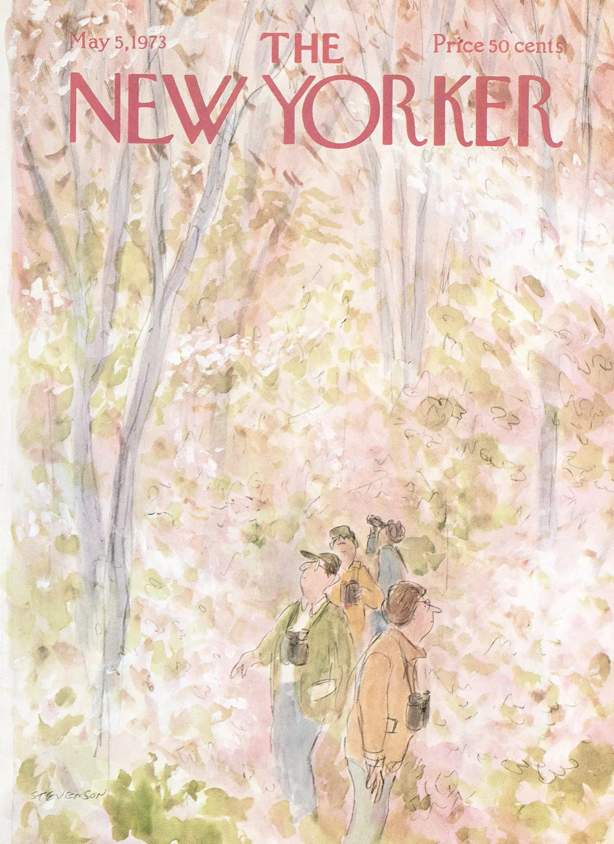 Обложка The New Yorker, 5 мая 1973, художник Джеймс Стивенсон