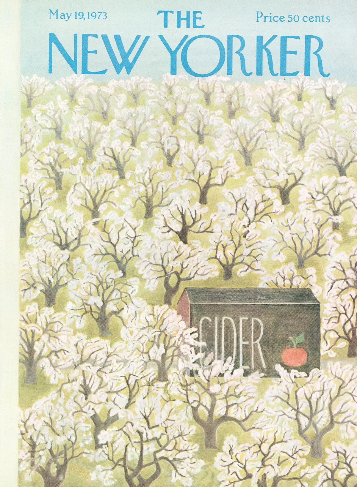 Обложка The New Yorker, 19 мая 1973, художник Илонка Карас