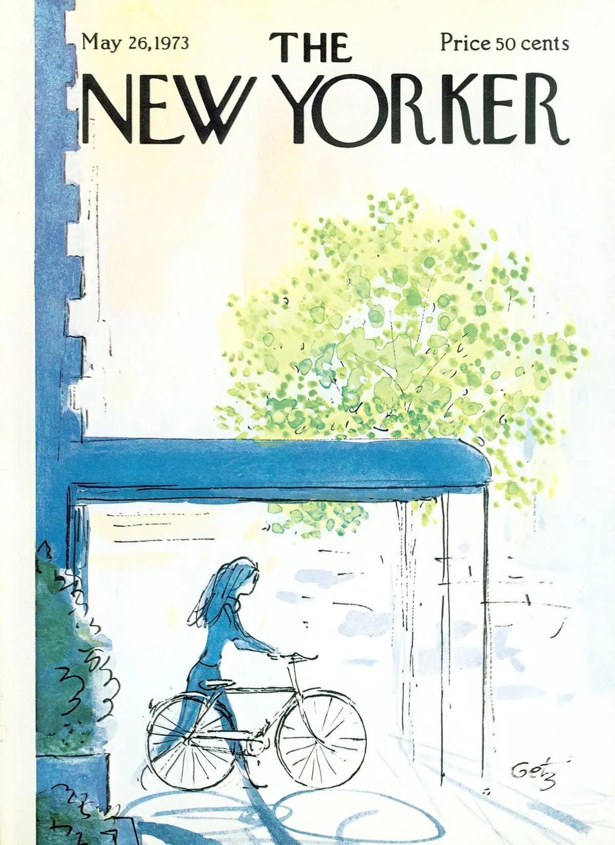 Обложка The New Yorker, 26 мая 1973, художник Артур Гетц