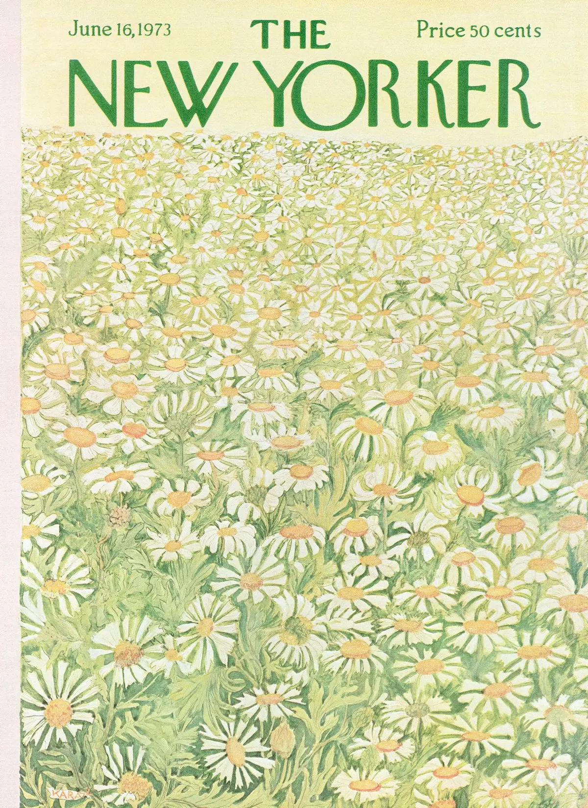 Обложка The New Yorker, 16 июня 1973, художник Илонка Карас