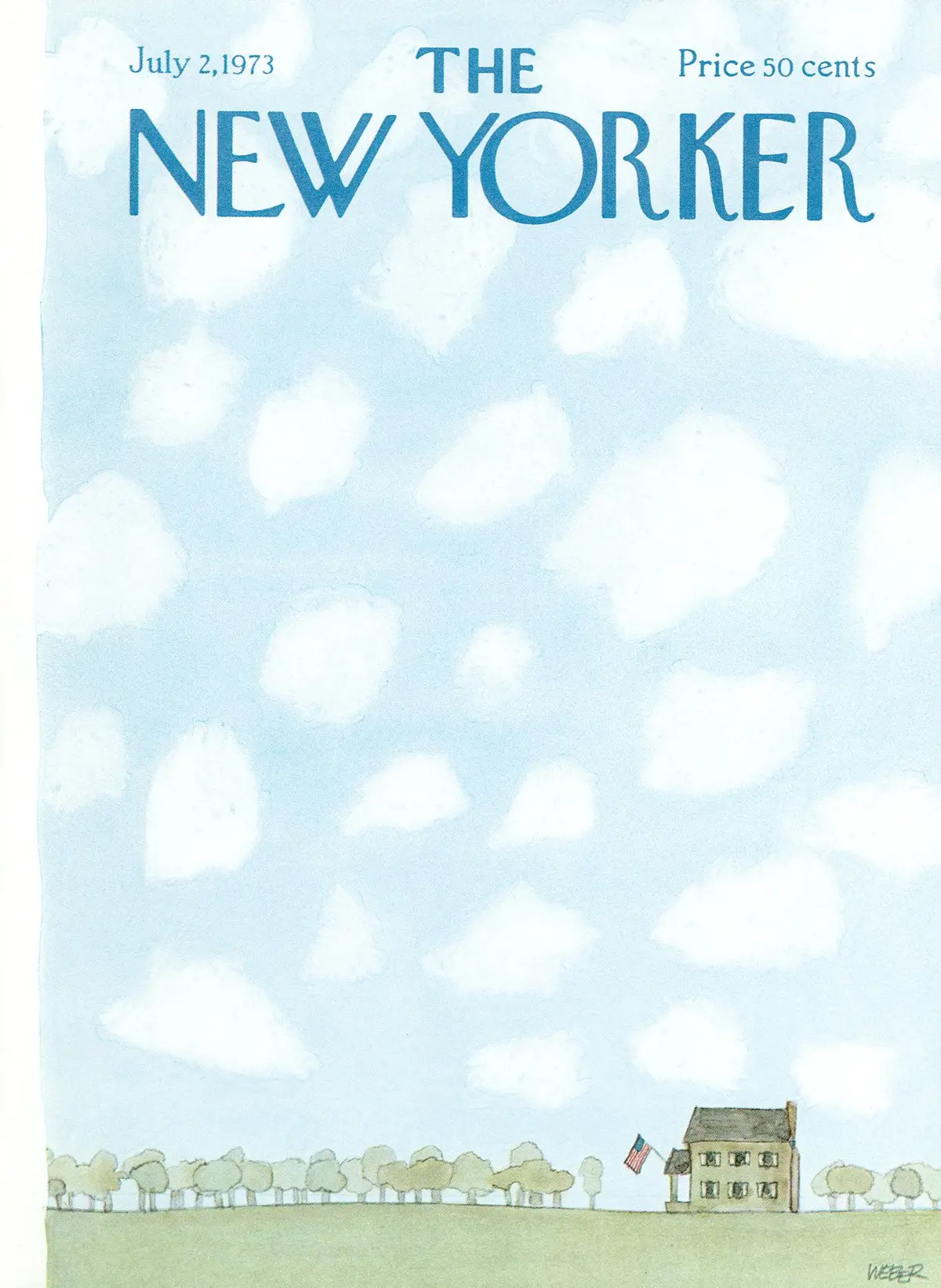 Обложка The New Yorker, 2 июля 1973, художник Роберт Вебер