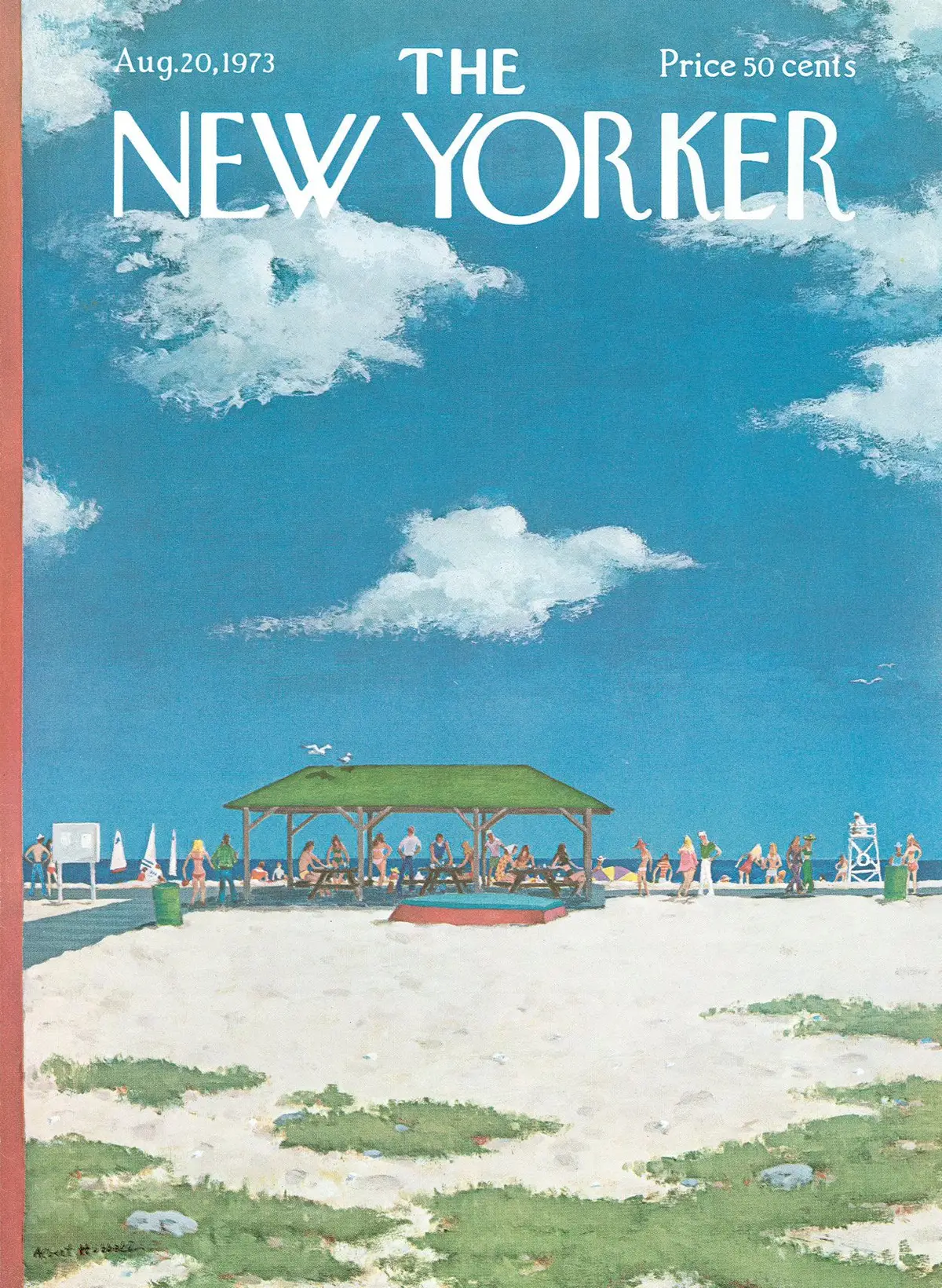 Обложка The New Yorker, 20 августа 1973, художник Альберт Хаббелл