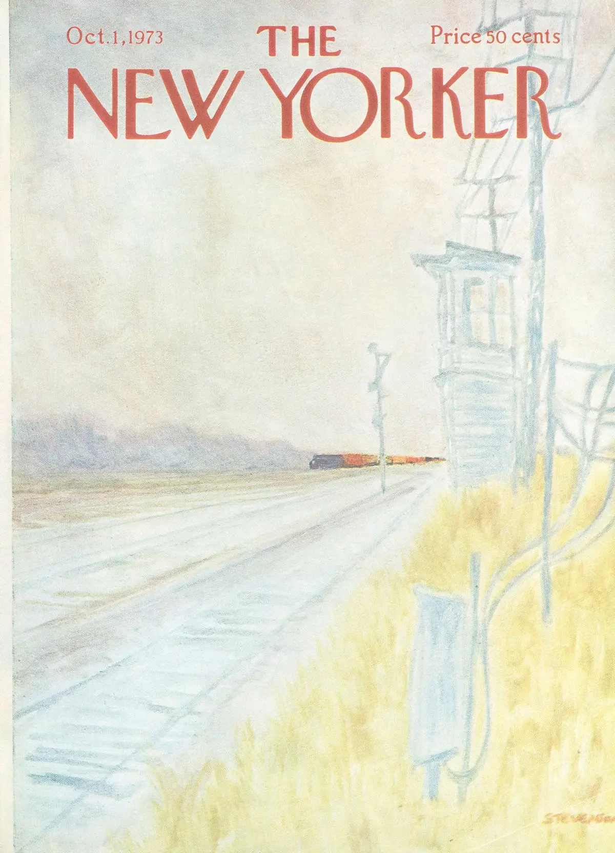 Обложка The New Yorker, 1 октября 1973, художник Джеймс Стивенсон