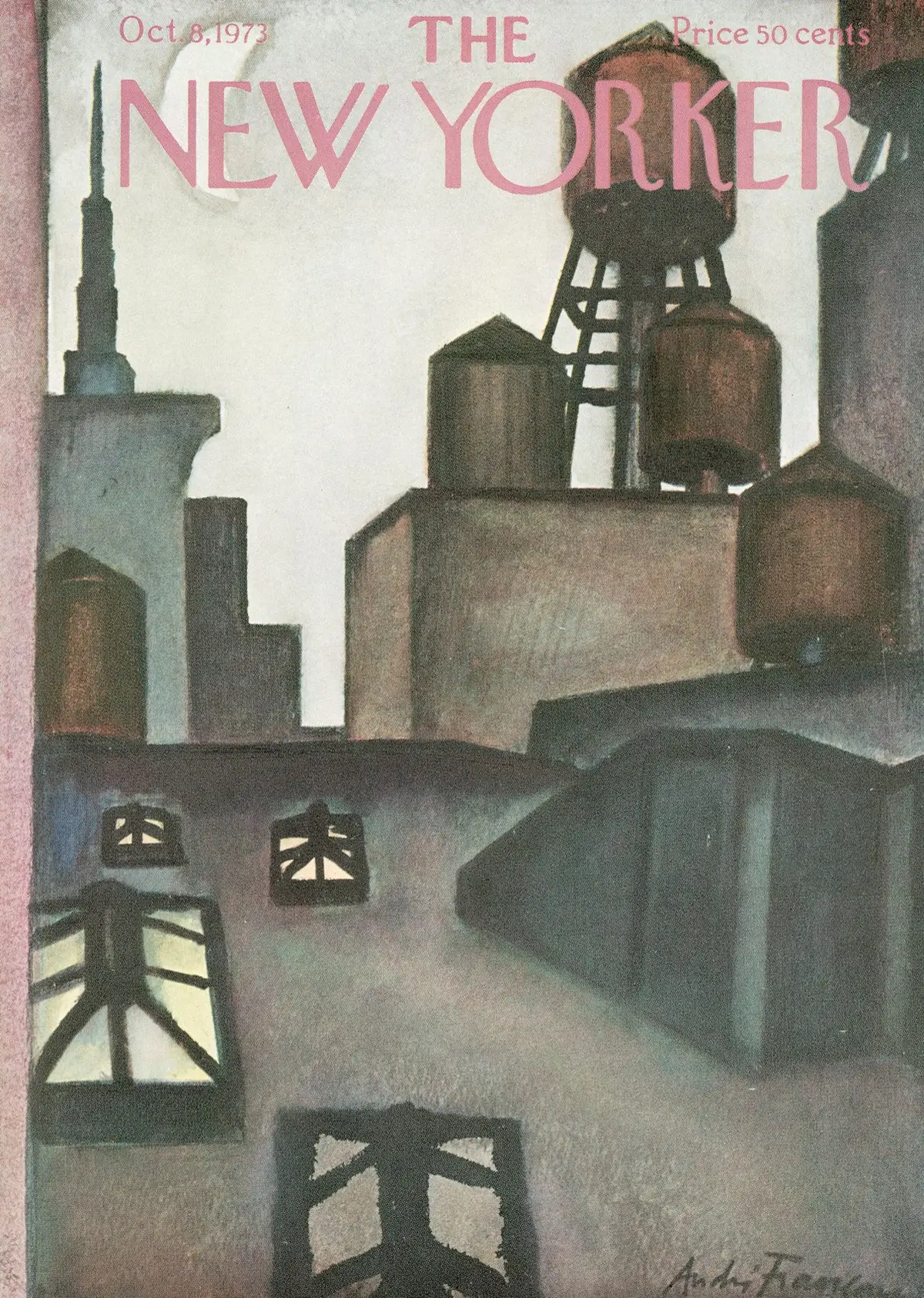 Обложка The New Yorker, 8 октября 1973, художник Андре Франсуа