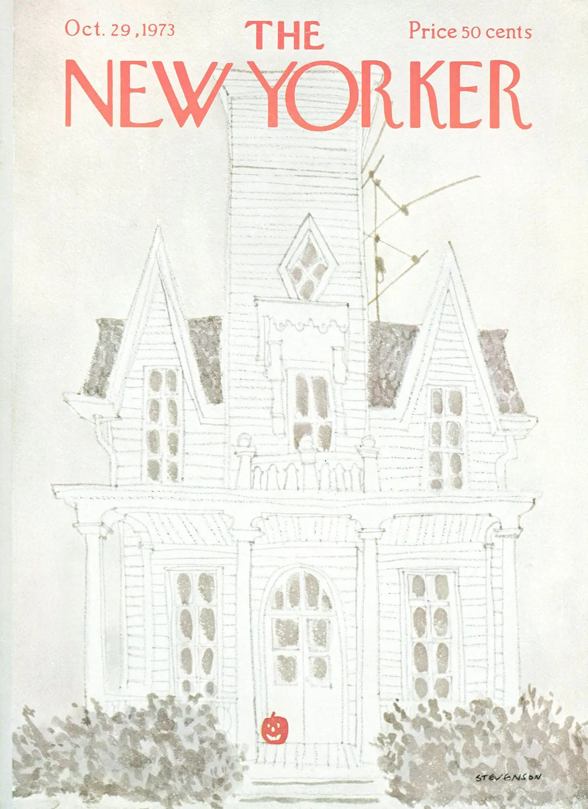 Обложка The New Yorker, 29 октября 1973, художник Джеймс Стивенсон