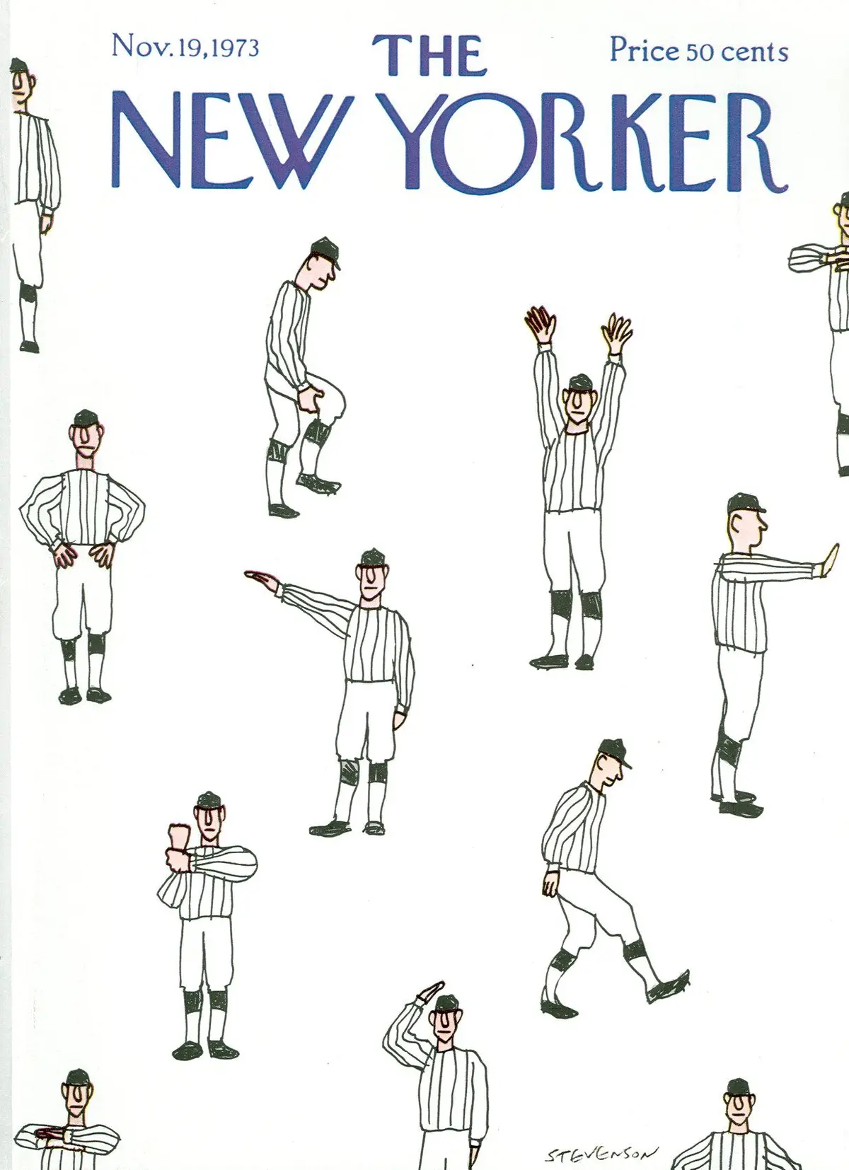Обложка The New Yorker, 19 ноября 1973, художник Джеймс Стивенсон