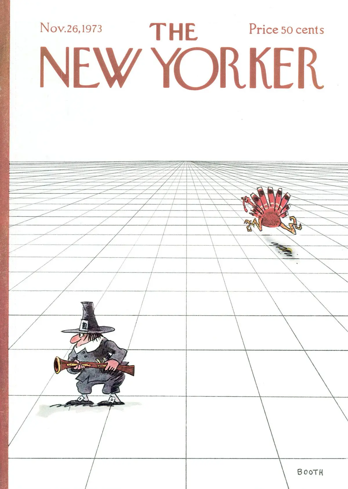 Обложка The New Yorker, 26 ноября 1973, художник Джордж Бут
