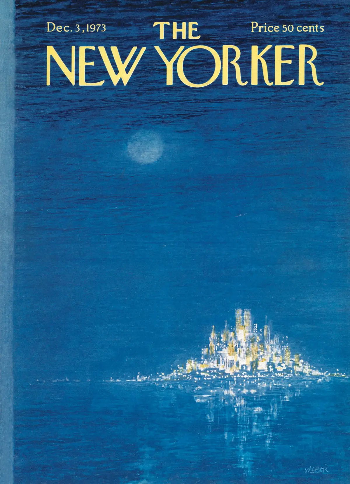 Обложка The New Yorker, 3 декабря 1973, художник Роберт Вебер