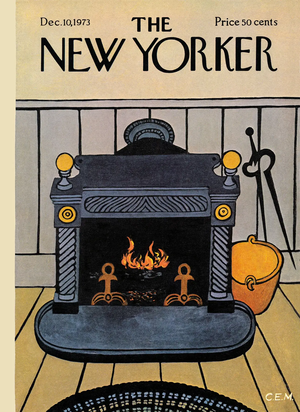 Обложка The New Yorker, 10 декабря 1973, художник Чарльз Э. Мартин