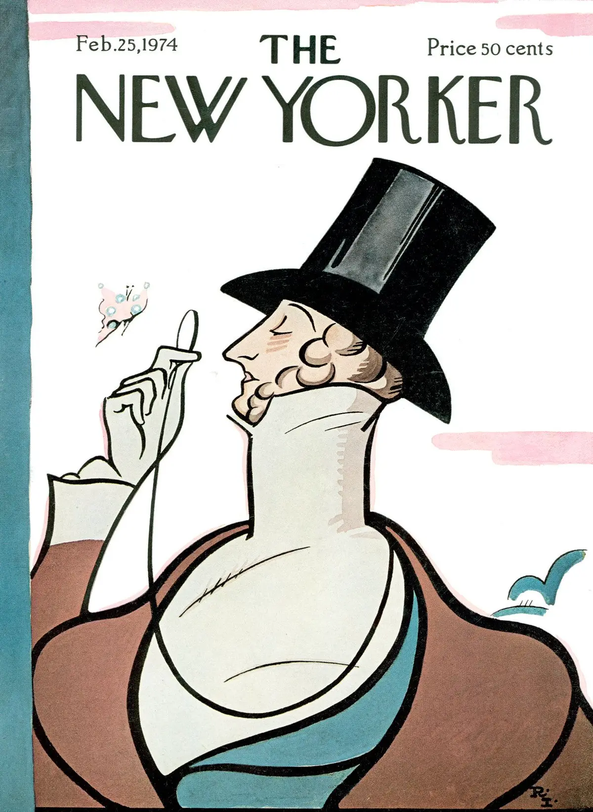 Обложка The New Yorker, 25 февраля 1974, художник Реа Ирвин