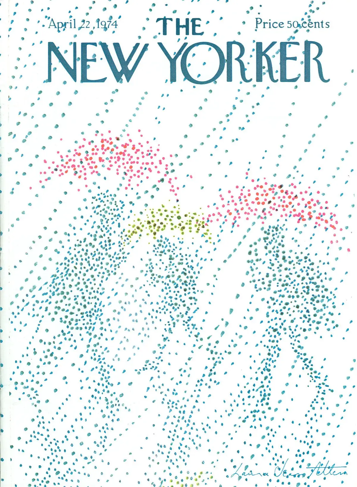 Обложка The New Yorker, 22 апреля 1974, художник Лора Джин Аллен