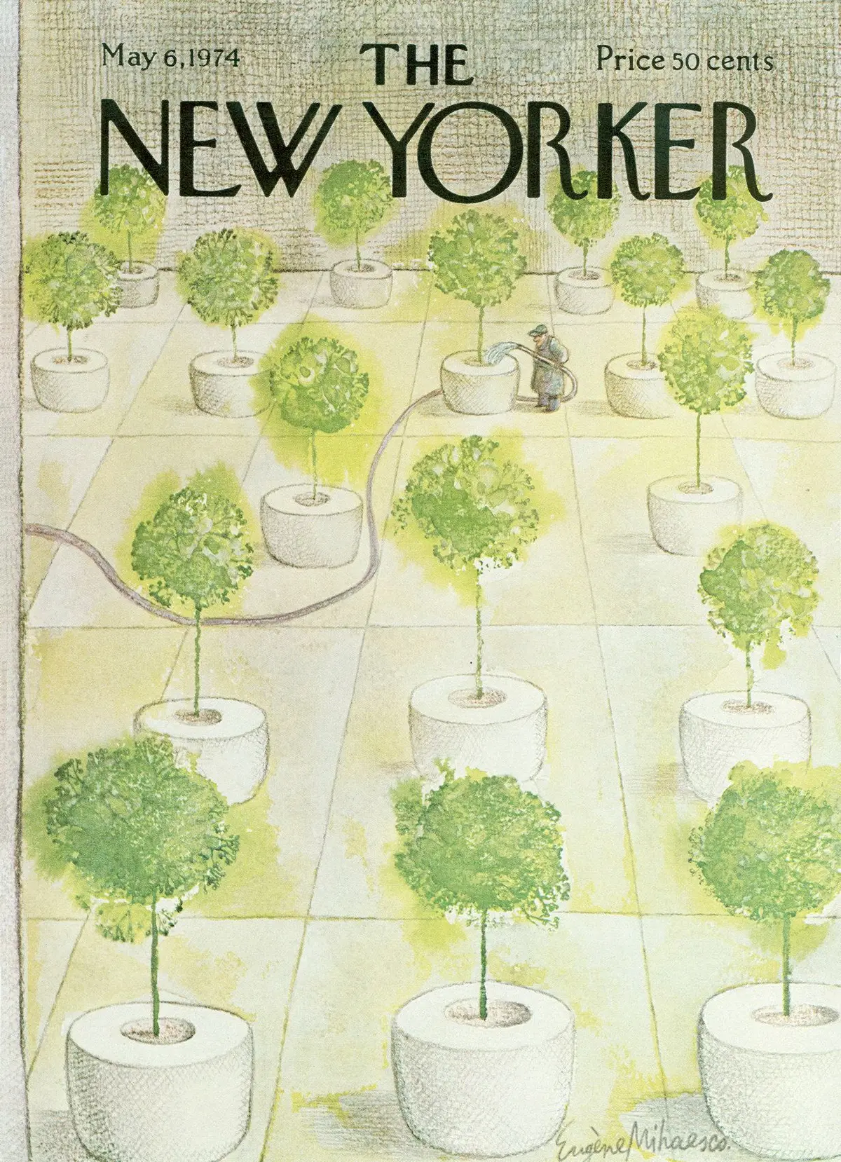 Обложка The New Yorker, 6 мая 1974, художник Эжен Михаеско