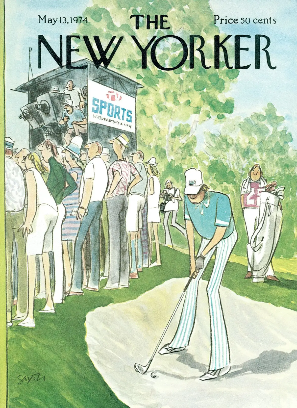 Обложка The New Yorker, 13 мая 1974, художник Чарльз Саксон