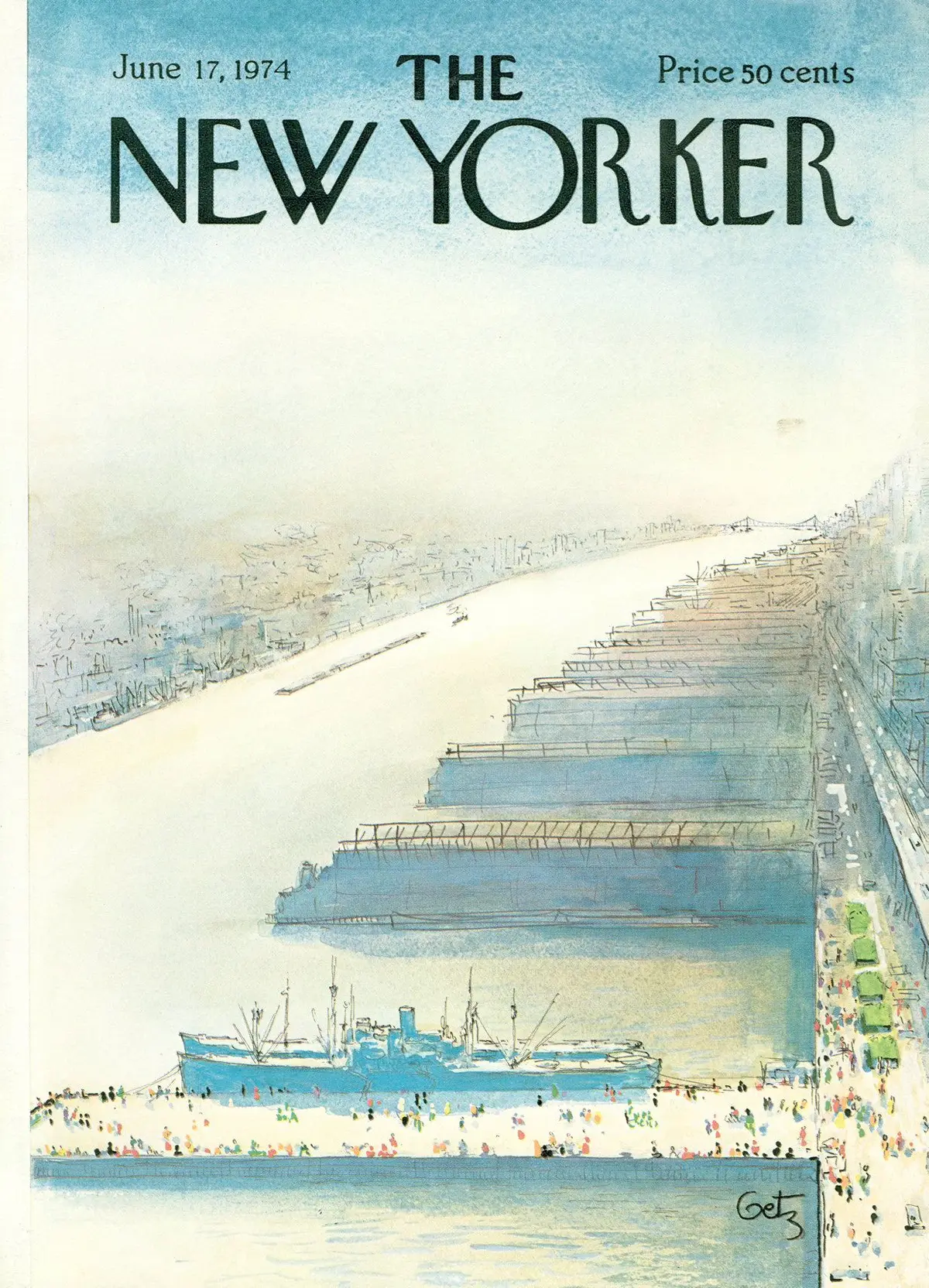 Обложка The New Yorker, 17 июня 1974, художник Артур Гетц