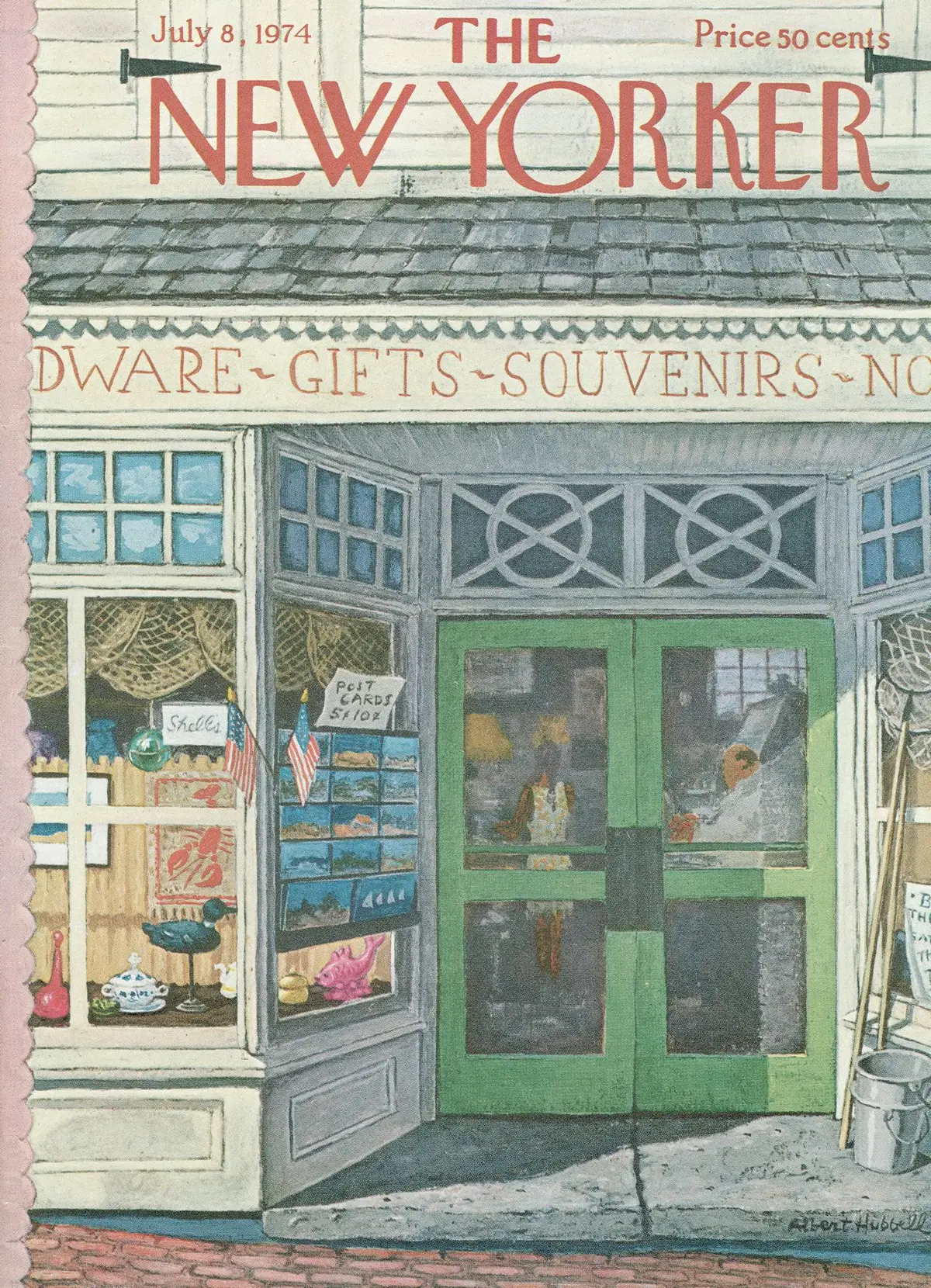 Обложка The New Yorker, 8 июля 1974, художник Альберт Хаббелл