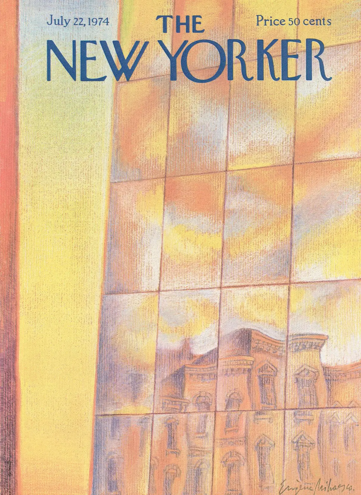 Обложка The New Yorker, 22 июля 1974, художник Эжен Михаеско