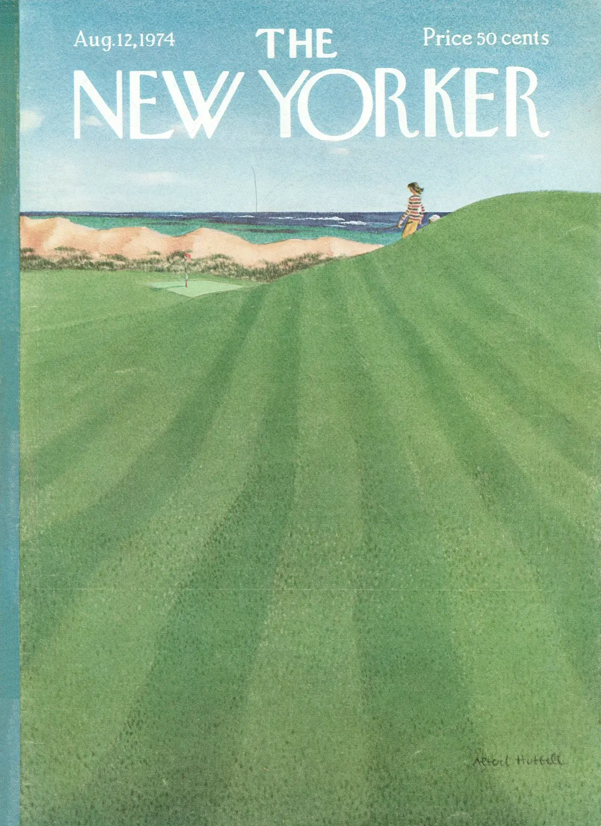 Обложка The New Yorker, 12 августа 1974, художник Альберт Хаббелл