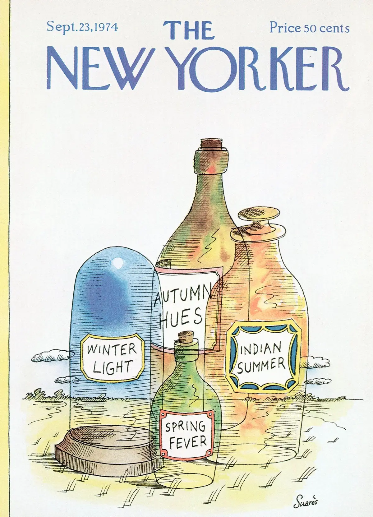 Обложка The New Yorker, 23 сентября 1974, художник Жан-Клод Суарес