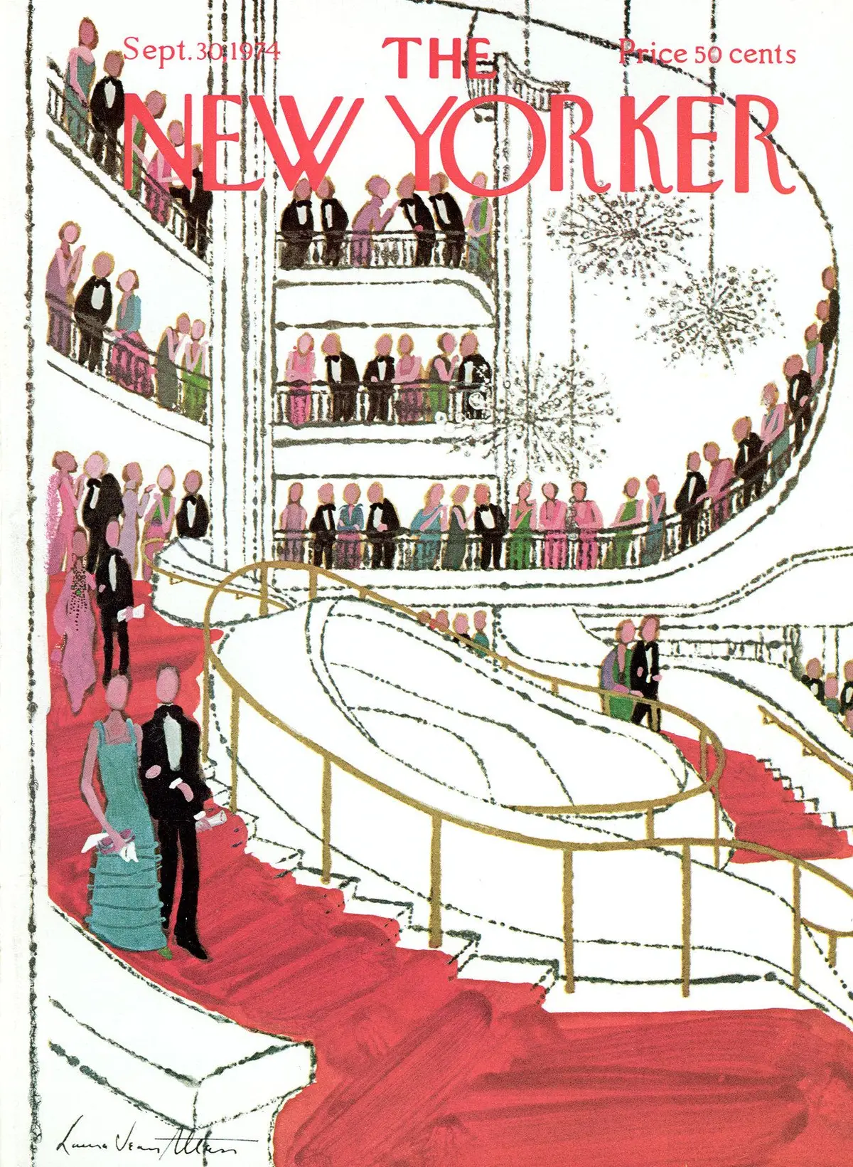Обложка The New Yorker, 30 сентября 1974, художник Лора Джин Аллен