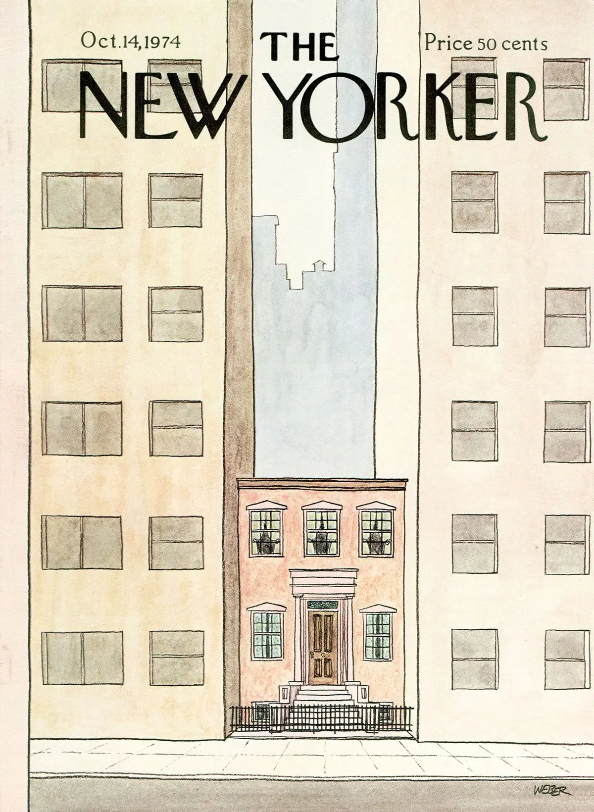 Обложка The New Yorker, 14 октября 1974, художник Роберт Вебер
