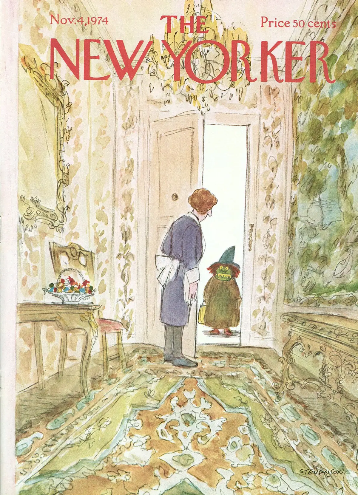 Обложка The New Yorker, 4 ноября 1974, художник Джеймс Стивенсон