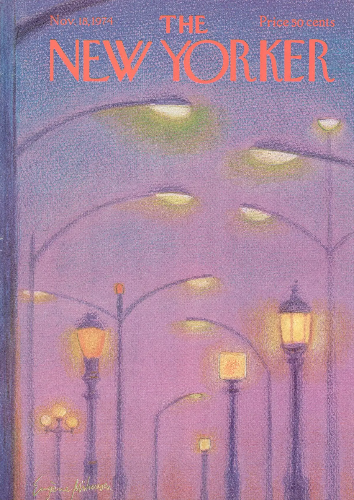 Обложка The New Yorker, 18 ноября 1974, художник Эжен Михаеско