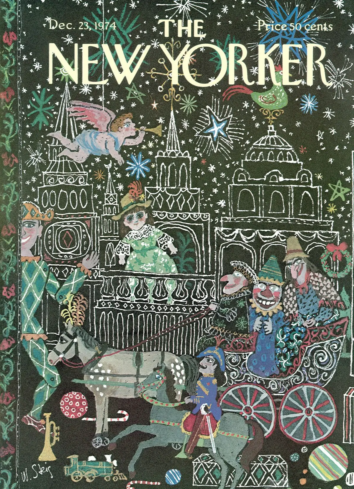 Обложка The New Yorker, 23 декабря 1974, художник Уильям Стейг
