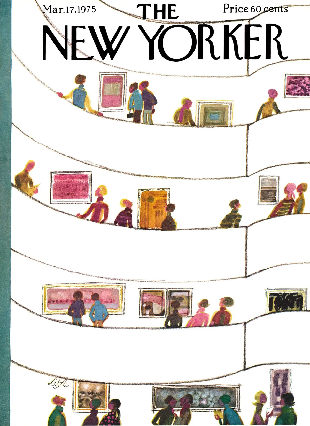 Обложка The New Yorker, 17 марта 1975, художник Лора Джин Аллен