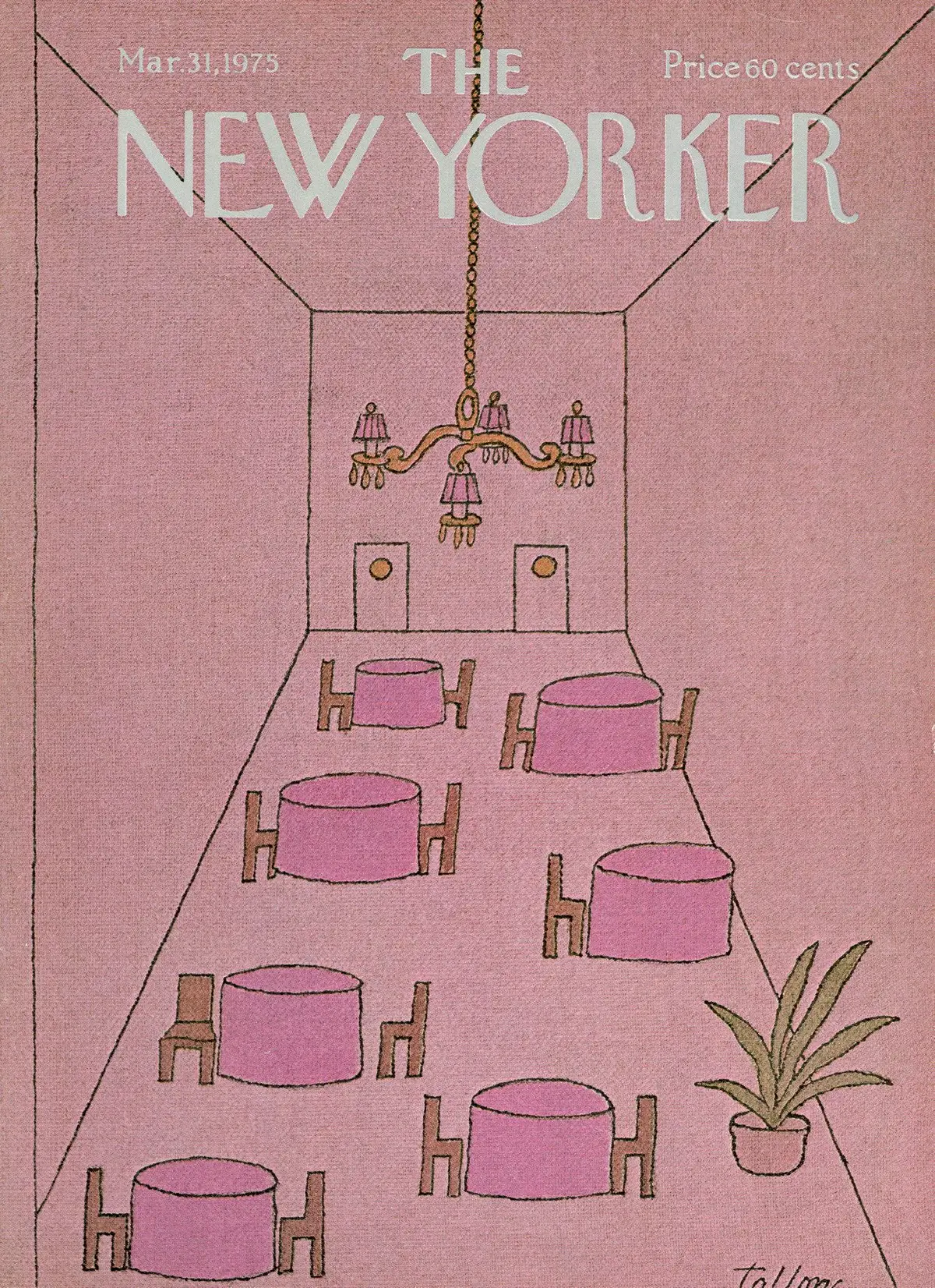 Обложка The New Yorker, 31 марта 1975, художник Роберт Таллон