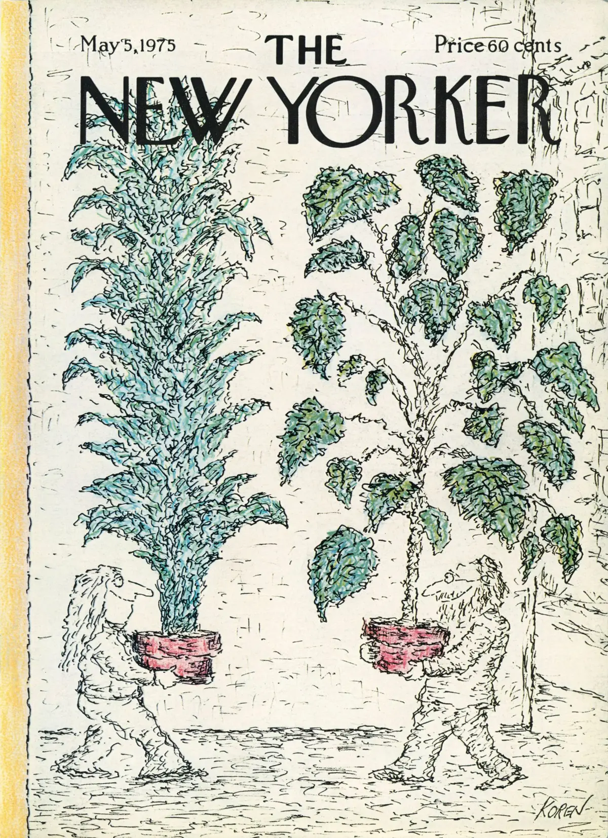 Обложка The New Yorker, 5 мая 1975, художник Эдвард Корен