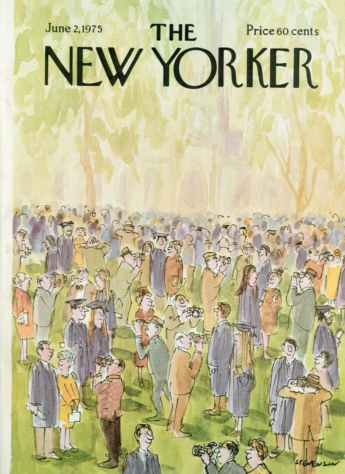 Обложка The New Yorker, 2 июня 1975, художник Джеймс Стивенсон