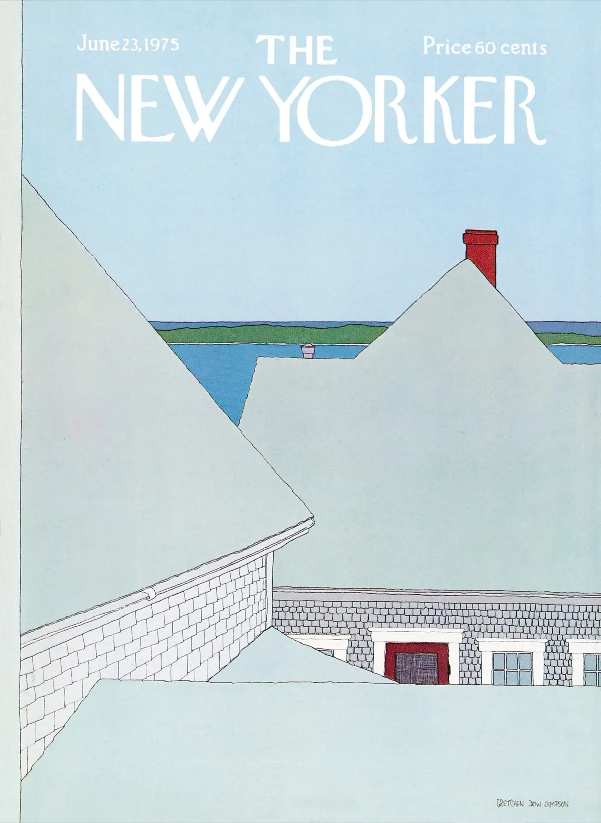Обложка The New Yorker, 23 июня 1975, художник Гретхен Доу Симпсон