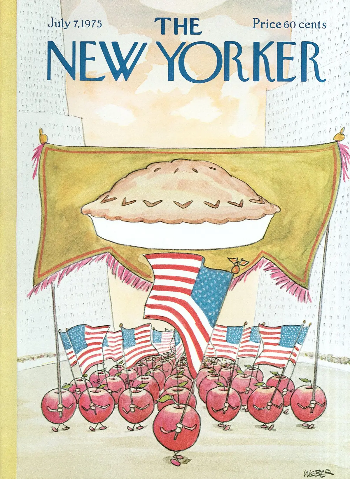 Обложка The New Yorker, 7 июля 1975, художник Роберт Вебер