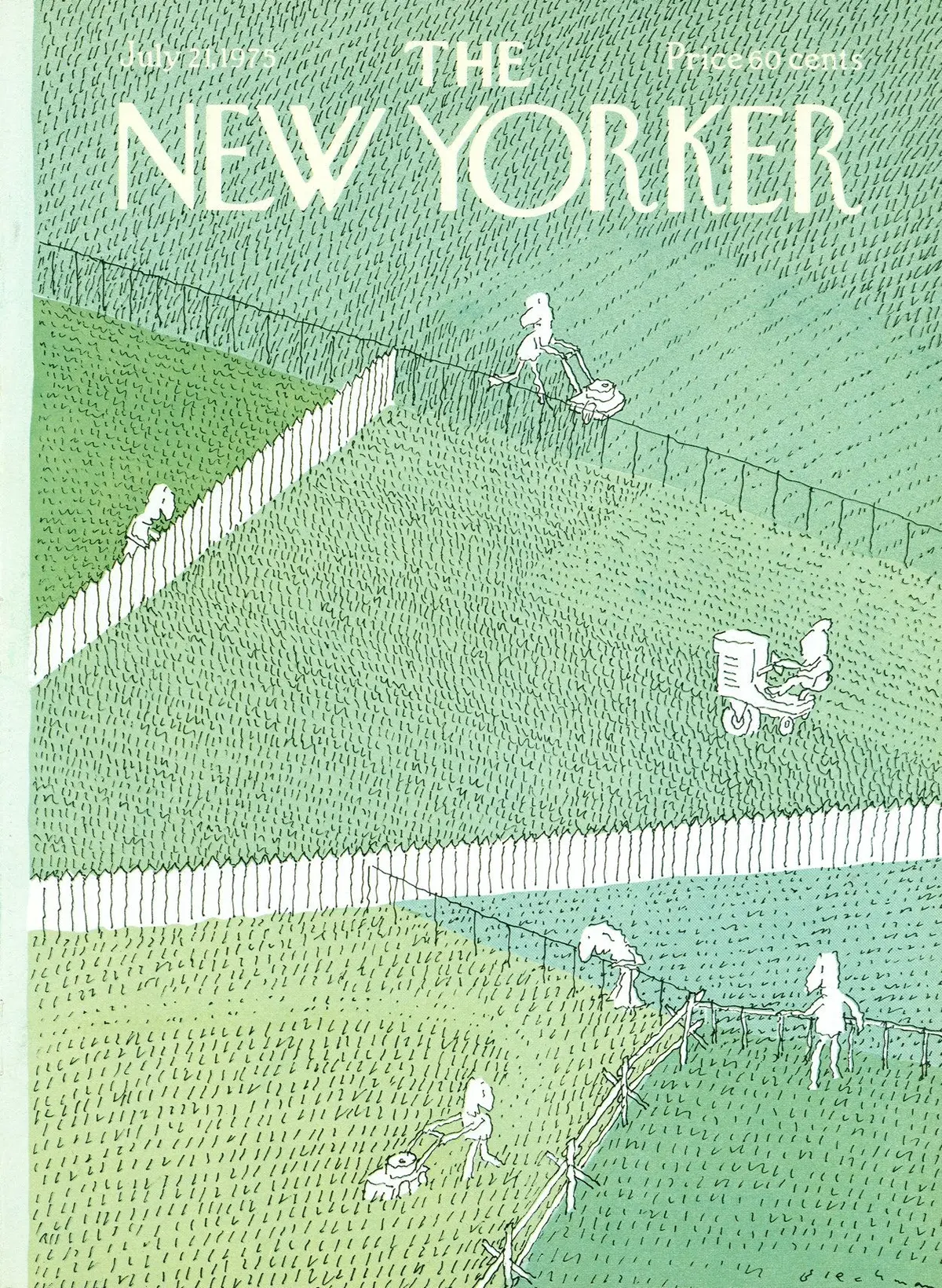 Обложка The New Yorker, 21 июля 1975, художник Р. О. Блекман