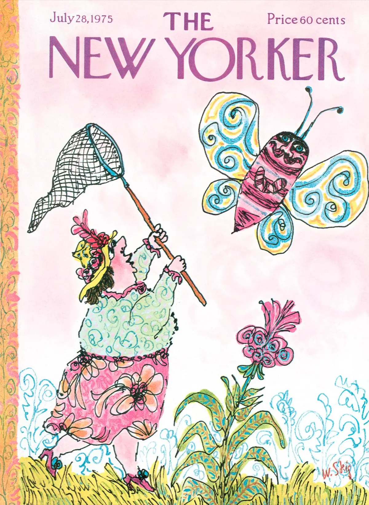Обложка The New Yorker, 28 июля 1975, художник Уильям Стейг