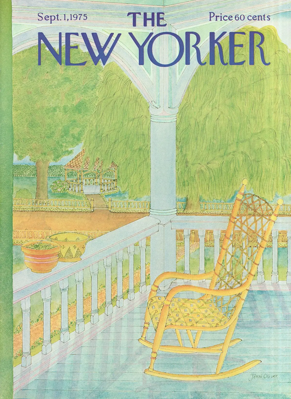 Обложка The New Yorker, 1 сентября 1975, художник Дженни Оливер