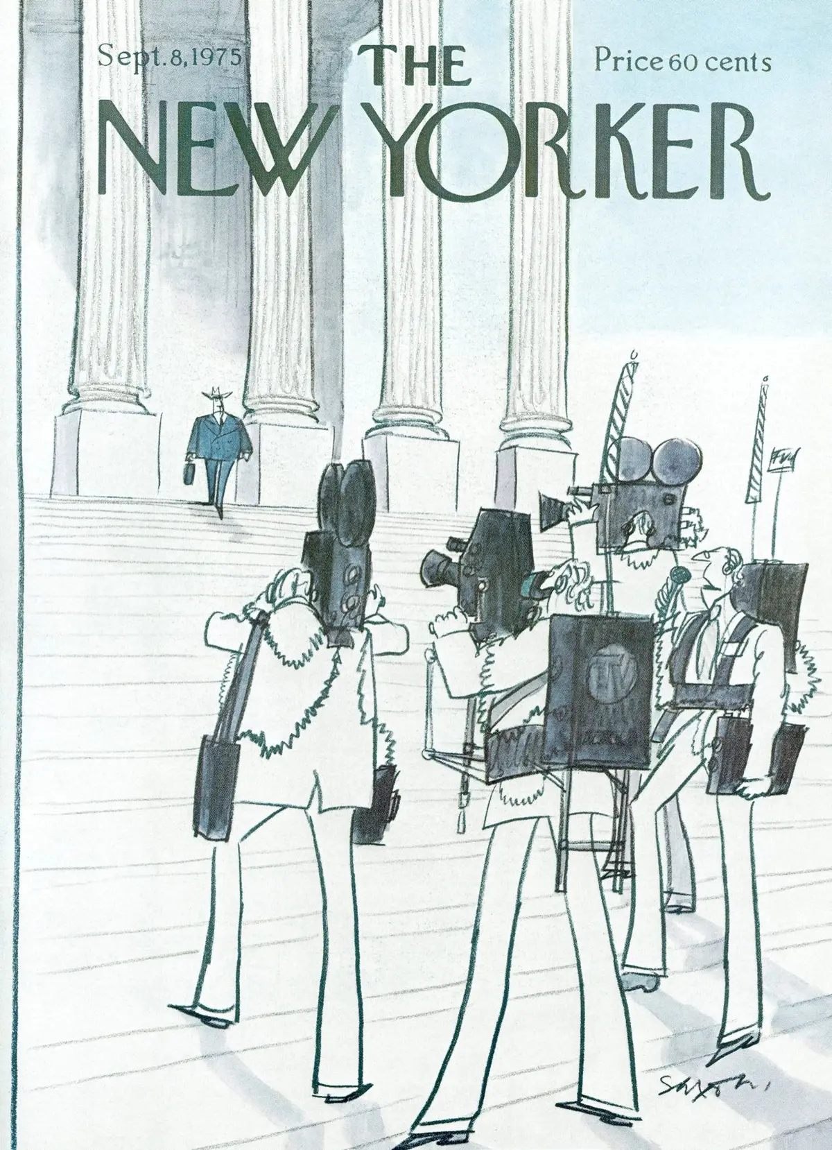 Обложка The New Yorker, 8 сентября 1975, художник Чарльз Саксон