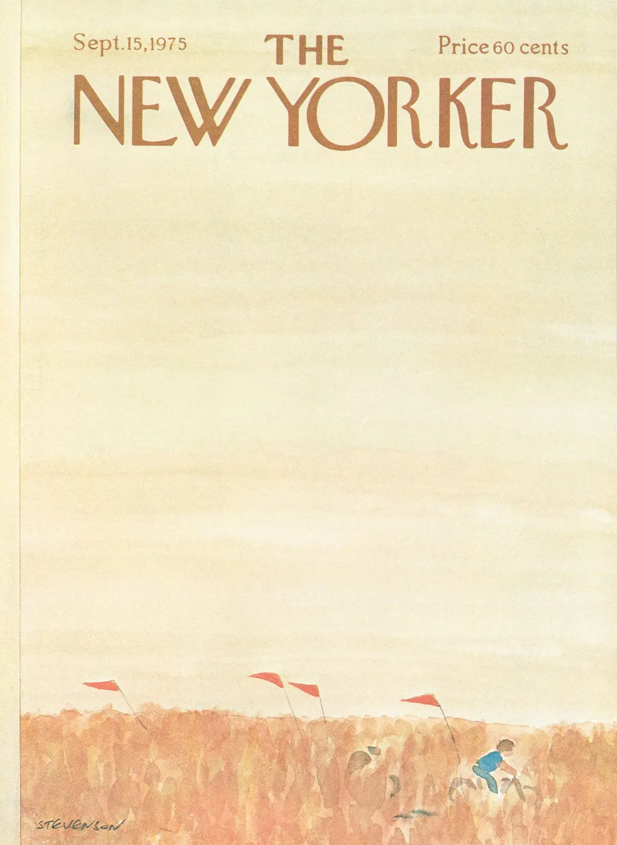 Обложка The New Yorker, 15 сентября 1975, художник Джеймс Стивенсон