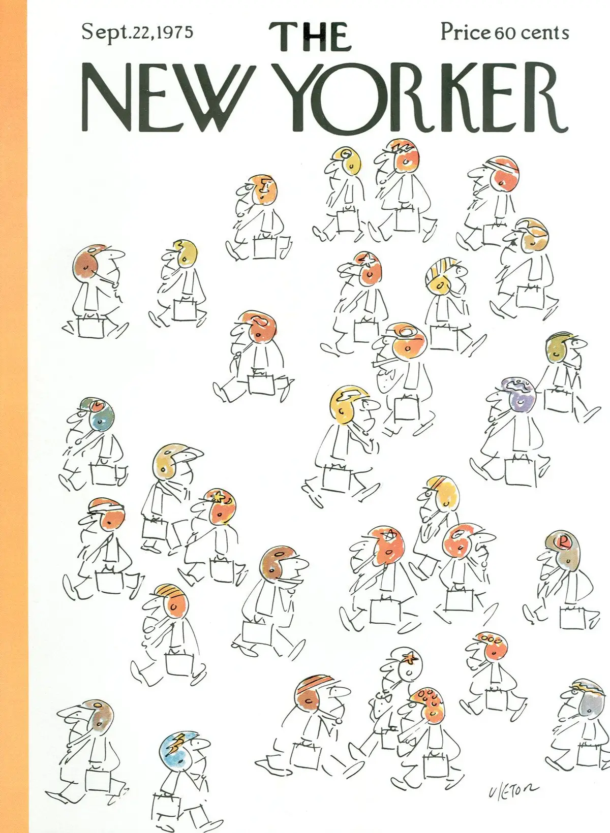 Обложка The New Yorker, 22 сентября 1975, художник Дин Виэтор