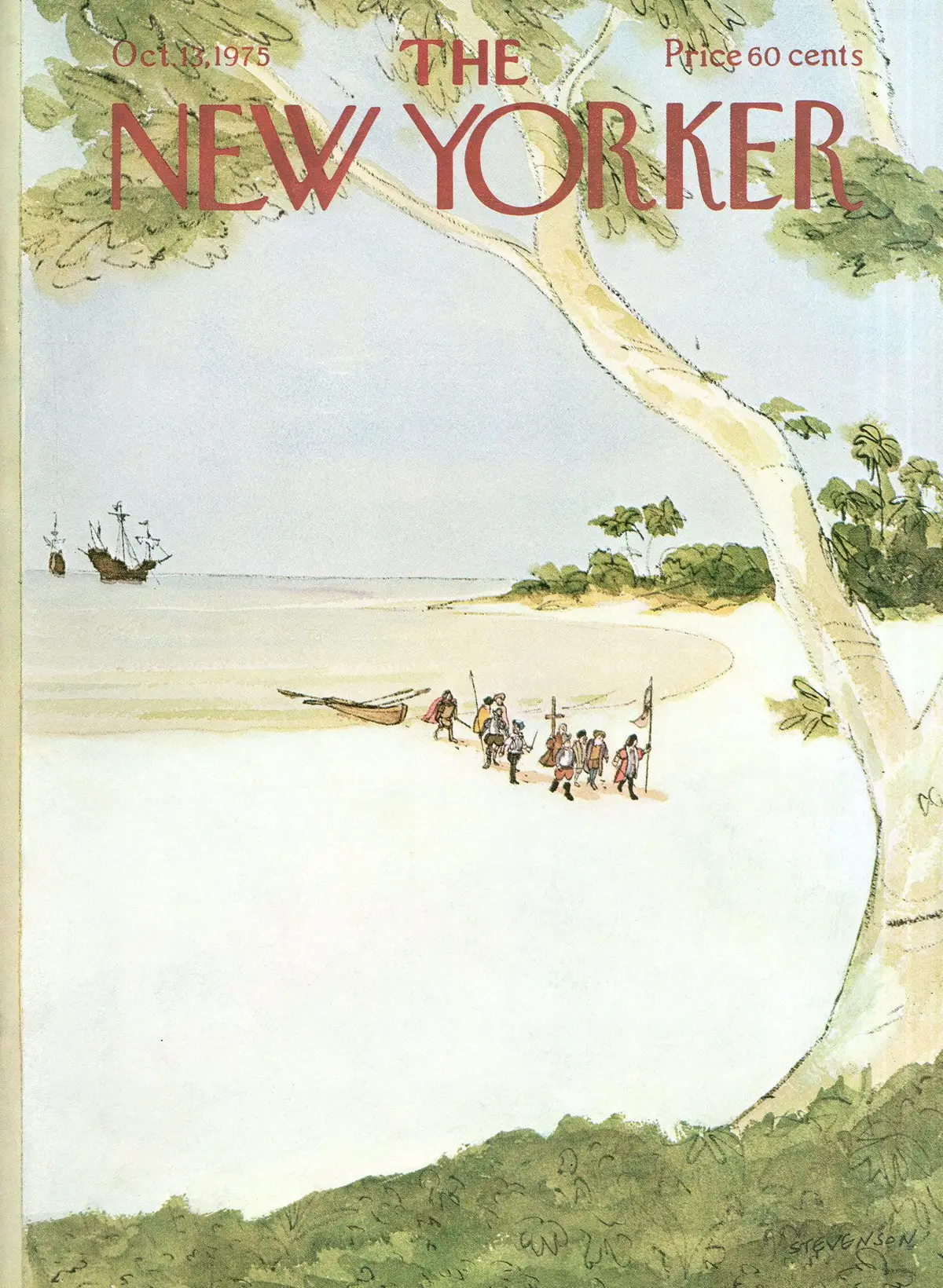 Обложка The New Yorker, 13 октября 1975, художник Джеймс Стивенсон