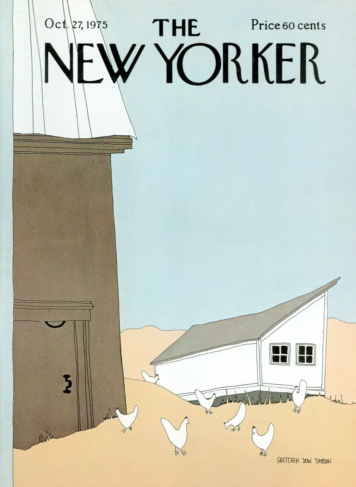 Обложка The New Yorker, 27 октября 1975, художник Гретхен Доу Симпсон