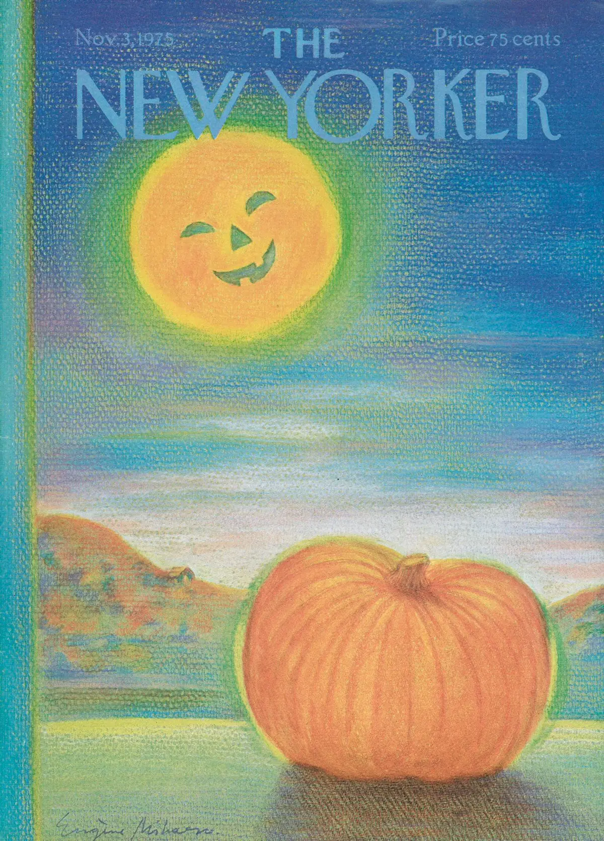 Обложка The New Yorker, 3 ноября 1975, художник Эжен Михаеско