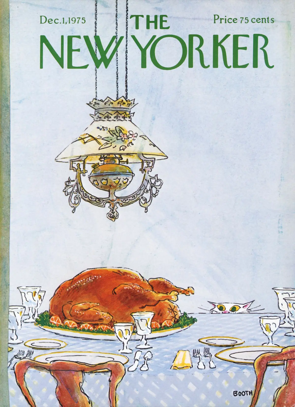 Обложка The New Yorker, 1 декабря 1975, художник Джордж Бут