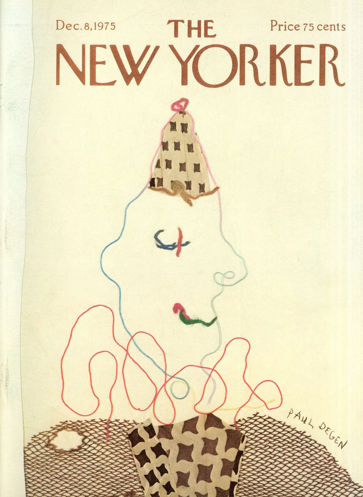 Обложка The New Yorker, 8 декабря 1975, художник Пол Деген