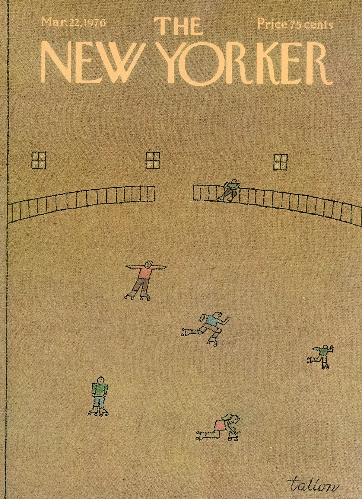 Обложка The New Yorker, 22 марта 1976, художник Роберт Таллон
