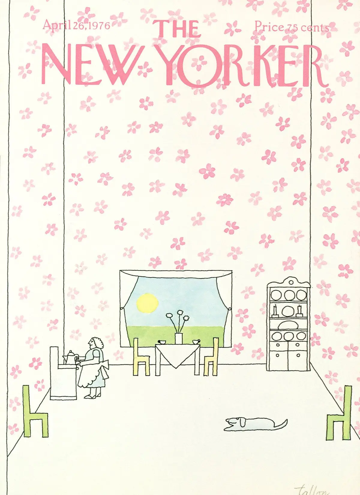 Обложка The New Yorker, 26 апреля 1976, художник Роберт Таллон