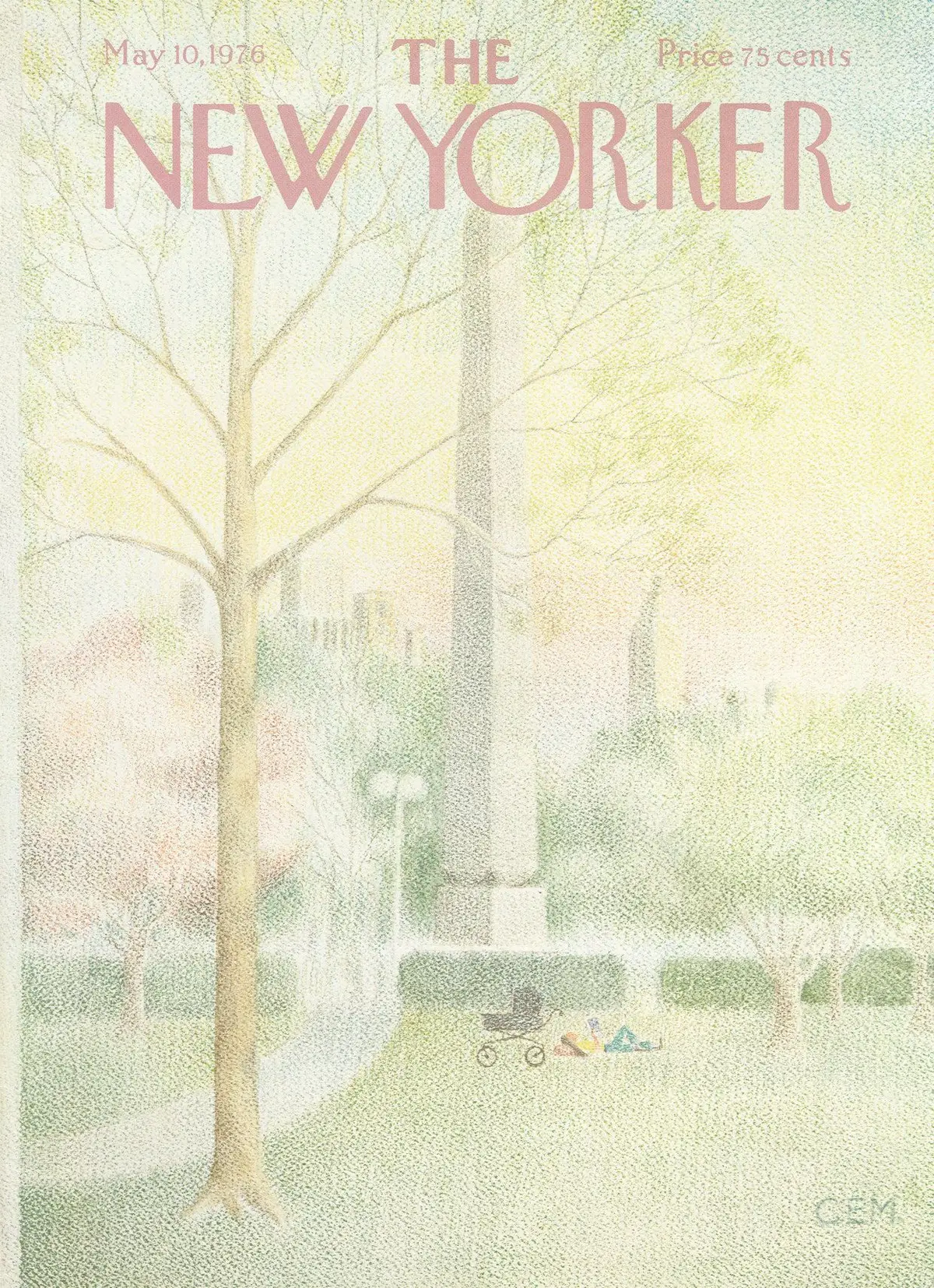 Обложка The New Yorker, 10 мая 1976, художник Чарльз Э. Мартин